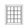 Fixed Window
16-lite square unit